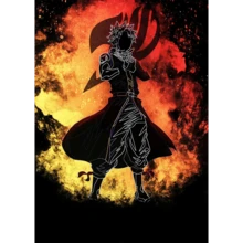 1/3 件墙面艺术海报可选框架流行优质日本动漫墙面艺术妖精的尾巴纳兹帆布海报适用于可爱房间装饰高品质家居装饰画 - 彩色 - 查看 14