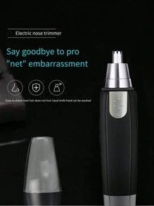 Recortadora De Vello Nasal Resistente Al Agua Para Hombres Y Mujeres - Eliminación Sin Dolor De Vello Facial Y De Oído Con Cuchillas De Doble Filo Y Motor Silencioso