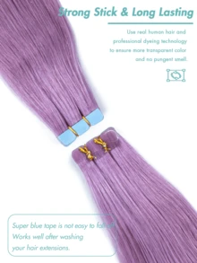 Mini Tape In Haarverlängerungen - Echthaar gefärbtes Haar 12-20 Zoll 10 Stück/Packung Gerade Tape Extensions Unsichtbare Mini Tape Gerade gefärbte Haarverlängerungen für Frauen, perfekt für Brautfrisuren, Geburtstagsparty-Looks, Haar, Sommer Blond Vibes, Geschenk für Frauen, einfache DIY Haar Halloween Kostüme