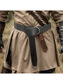 2 piezas Rana de espada medieval + Cinturón, Funda de espada ajustable de mercenario, Funda de espada de la Edad Media Cinturón de vikingo nórdico caballero del Renacimiento para disfraz de cosplay, fiesta, Halloween