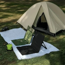 超轻便携式户外折叠椅，露营靠背椅，轻便沙滩椅，耐用牛津布和铝合金框架，适合夏季户外露营、公园野餐、户外活动、庭院、海边沙滩等场景，沙滩配件 - 彩色 - 查看 7