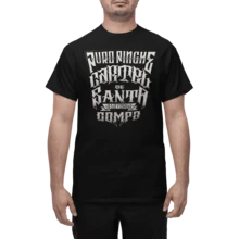Playera hombre cartel de santa rap hip hop mexicano babo CDS005 - Negro - Ver 1