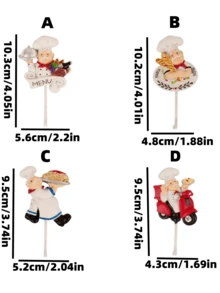 Gancho prático adesivo criativo de desenho animado para chef, cabides de parede, suportes de plugues adesivos, toalhas, guirlandas, chaves, organizador de armazenamento de cozinha e banheiro