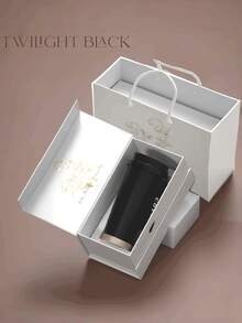 1pc Personalized Thick Vacuum Insulated Stainless Steel Water Bottle, 500ml Large Capacity, Home, Office & Outdoor Use, Customizable Name Or Company Logo, Gift Box Packaging - Multicolor - View 12