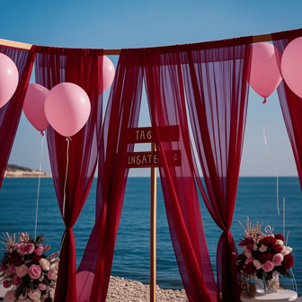 1/2pcs, 6m Red Wedding Tent Curtain, Sheer Chiffon Fabric, Transparent Polyester Textile, For Wedding Ceremony, Curtain, Swing And Backdrop Decor, Birthday Party Decor, Stage, Swing, Tent, Wedding Table & Chair Decor, Polyester, No Feather, Thanksgiving, Halloween, Christmas Holiday Decor