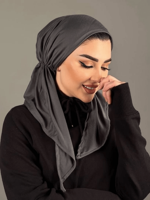 1 pezzo Nuovo stile europeo e americano moda, Fascia per capelli a doppia coda, Berretto a tinta unita per chemioterapia, Design a doppio strato a forma di coda di aereo