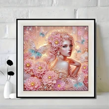 1 Conjunto Kit de Pintura de Diamante 5D - Broca Parcial com Cristais de Forma Especial, Arte em Tela Sem Moldura, Decoração para Casa e Escritório, Hobby Artesanal Relaxante, 30cm x 30cm