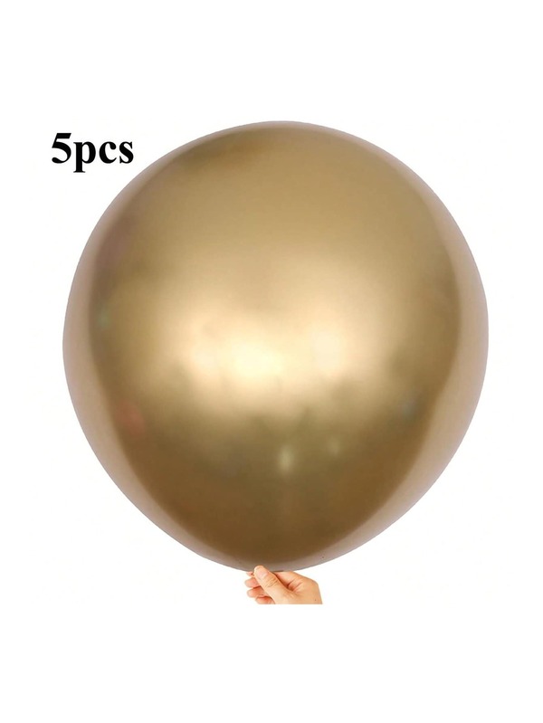 Gold Party Balloons 18 Inch 5 Pcs Happy Birthday Balloons Annverisary Graduation Gender Reveal Festival Decoration Balloons
