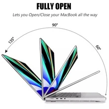 For Mac Book Air 13.6" Case A3240 M4 A3113 M3 A2681 M2 Chip Hard Case & Keyboard Cover & Screen Protector, - 黑色 - 查看 6