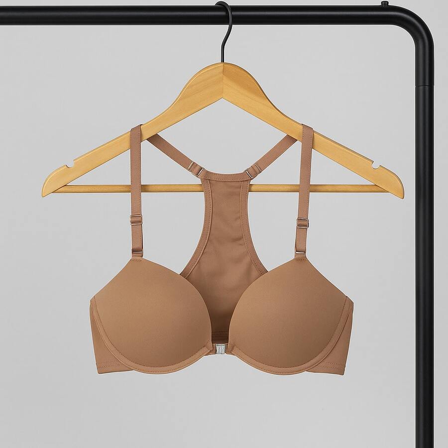 Swim Bra With Underwire Padded Adjustable Straps No Marks Wear With Tank Top Intimate Fashion Lingerie Night Line Promotion - màu đen - Xem 1