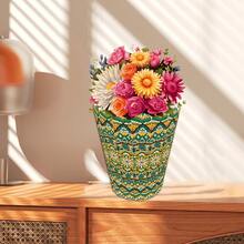 1 件 DIY 钻石画套装，创意手工曼陀罗图案艺术（需要组装），桌面装饰，装饰性储物篮，钻石画艺术套装，独特而有意义的手工艺品，节日礼物