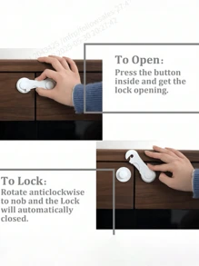 1/3/5/10 Piece Cabinet Lock, Cabinet Lock With Adhesive Security Lock For Drawer Cabinets, Closets And Pantry Doors, Anti-Theft Refrigerator Lock, Put In Window Lock To Protect Small Family Members