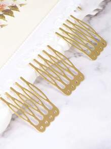 10 piezas Peinetas de metal de estilo chino, suministros para hacer joyas con elementos tradicionales chinos, peinetas para el cabello, accesorios para el cabello, artículos escolares