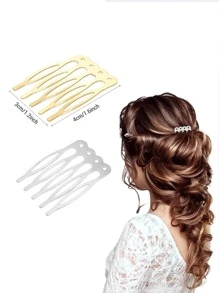 10 piezas Peinetas de metal de estilo chino, suministros para hacer joyas con elementos tradicionales chinos, peinetas para el cabello, accesorios para el cabello, artículos escolares