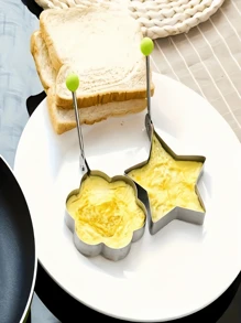 1 stuk, eivorm, eierringvorm, gebakken eivorm, zelfgemaakte gebakken eivorm, creatieve eivorm, schattige eivorm, roestvrijstalen eierringvorm, broodvorm, willekeurige kleur en stijl keukenaccessoires eivorm, eierring, gebakken eivorm, zelfgemaakte gebakken eivorm, creatieve eivorm, kawaii eivorm, eierringvorm, roestvrijstalen beugelvorm, broodvorm