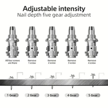 Manual Mini Steel Nail Gun - 5 Speed Adjustable Mini Nail Gun - Concrete Nail Gun Kits - Woodworking And Decoration - Built-In Air Nailer For Red Brick Walls, Concrete Walls (Nail Gun Set) Note: This Product Does Not Include Nails.