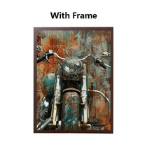1PC Optional Frame Canvas Posters - Detailed Motorcycle Parts Drawing Art Decoration - Red Chopping Motorcycle With Realistic Metal Parts - Home Decoration Wall Arts, Perfect Wall Decoration - Ideal Gift For Mechanicians And Motorcycle Enthusiasts