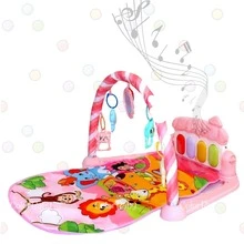 Tapete Ginásio Musical Interativo Infantil - Floresta Rosa - Rosa Bebê - Visão 2