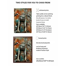 1PC Optional Frame Canvas Posters - Detailed Motorcycle Parts Drawing Art Decoration - Red Chopping Motorcycle With Realistic Metal Parts - Home Decoration Wall Arts, Perfect Wall Decoration - Ideal Gift For Mechanicians And Motorcycle Enthusiasts