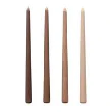 4 pièces/. 40 couleurs, bougies sur tiges de 30 cm de forme de branche pour mariage et banquet, style européen, longues, colorées, sans odeur et sans fumée, lot de quatre