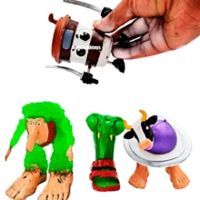 paquete figuras decorativas Capuchino Asesino Tung Sahur Bombardino 4 piezas Brainrot set de colección y ornamento creativo diseñadas para aficionados a figuras artísticas - Verde - Ver 4