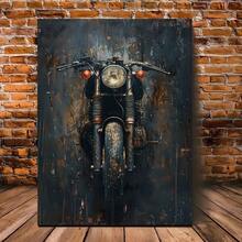 1PC Optional Frame Canvas Posters - Detailed Motorcycle Parts Drawing Art Decoration - Red Chopping Motorcycle With Realistic Metal Parts - Home Decoration Wall Arts, Perfect Wall Decoration - Ideal Gift For Mechanicians And Motorcycle Enthusiasts