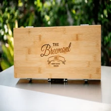 Personalized 5pcs BBQ Tool Set (With Wooden Box) - Custom Engraving