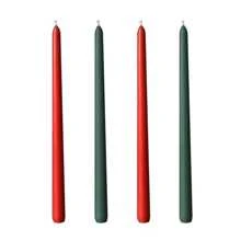 4 pièces/. 40 couleurs, bougies sur tiges de 30 cm de forme de branche pour mariage et banquet, style européen, longues, colorées, sans odeur et sans fumée, lot de quatre