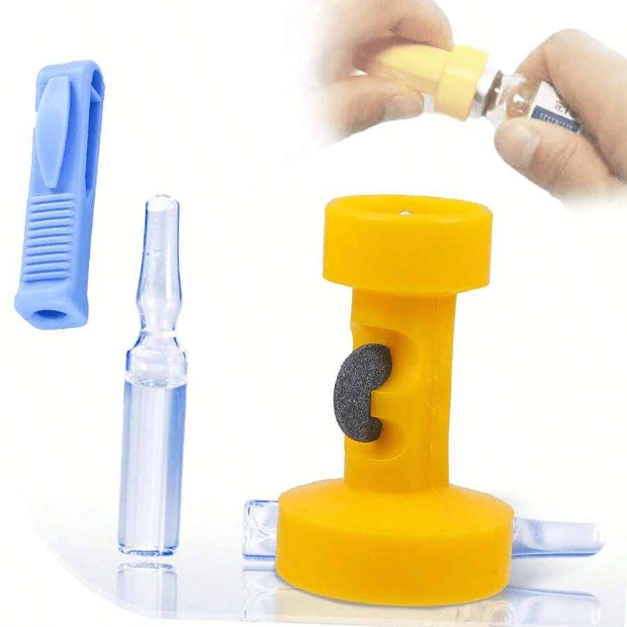 带砂纸的玻璃安瓿瓶开瓶器,医用安瓿瓶开瓶器,安瓿瓶切割器,安瓿瓶破碎器,安瓿瓶盖提取器,玻璃安瓿瓶开瓶器 - 彩色 - 查看 1
