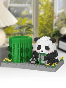 1 pieza Soporte para bolígrafos de bloques de construcción con diseño de Capibara/Panda, Modelo de bloques de construcción creativos y educativos, Organizador multiusos para oficina y belleza, Regalo de cumpleaños perfecto