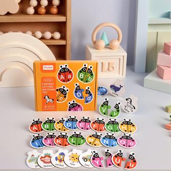 ABC Letter Matching Game Attention Development And Pattern Recognition, The Perfect Gift For Early Childhood Education