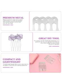 10 piezas Peinetas de metal de estilo chino, suministros para hacer joyas con elementos tradicionales chinos, peinetas para el cabello, accesorios para el cabello, artículos escolares