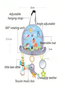 Baby Soothing Hanging Charms, Safe Seat Travel Car Hanging Toy
