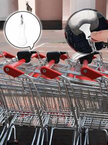 1 pièce Jeton de caddie de supermarché en acier inoxydable de 2,8 mm d'épaisseur amélioré, plus épais, épaisseur de 1 livre, plus adapté aux pays européens comme le Royaume-Uni, pendentif porte-clés, sans pièces de monnaie requises, pratique