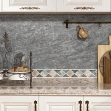 A Self-Adhesive Marble Wallpaper-Waterproof, Heat-Resistant, Oil-Resistant Wall And Desktop Stickers-Randomly Matched With Shapes And Stripes, Suitable For Furniture, Bathroom, Kitchen Renovation And Home Decoration