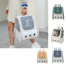 IISVGE Kitten/Puppy Pet Carrier Backpack, For Pets Under 15 Lbs - Washable Oxford Cloth - Airline Approved Pet Carrier Kennel (With Ventilation Design, Leash, Buckle, Foldable), Designed For Travel, Hiking And Outdoor Use, Comes With Pad Accessory Cat Carrier Cat Bag - Multicolor - View 10