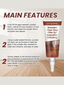 Sellador de juntas para piso de madera, para muebles de madera sólida, cuidado de rasguños en el piso, encerado y relleno, sellador de juntas - Multicolor - Ver 7