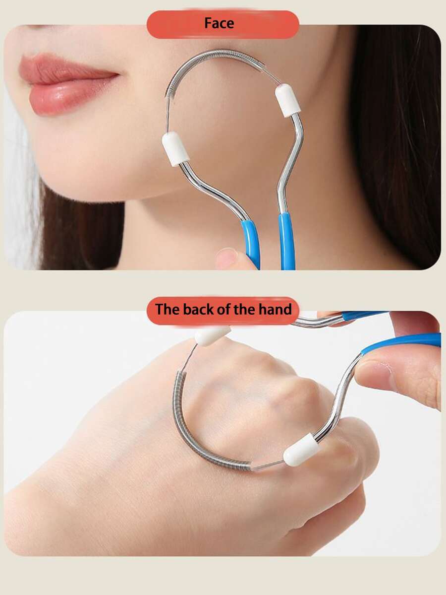 1 件面部脱毛工具 - 采用温和有效的弹簧技术，有效去除上唇、下巴、面部和颈部的多余毛发 - 彩色 - 查看 1