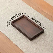 Bandejas de madeira versáteis de 1 peça: ótimas para servir bebidas em festas, organizar itens essenciais de vaidade, exibir sobremesas e organizar cantinhos de chá em casa – aprimore a estética da sua casa, escolha de alta qualidade