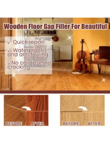 Sellador de juntas para piso de madera, para muebles de madera sólida, cuidado de rasguños en el piso, encerado y relleno, sellador de juntas - Multicolor - Ver 4