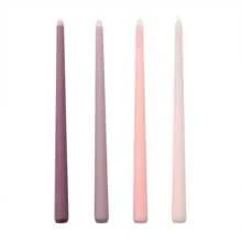 4 pièces/. 40 couleurs, bougies sur tiges de 30 cm de forme de branche pour mariage et banquet, style européen, longues, colorées, sans odeur et sans fumée, lot de quatre