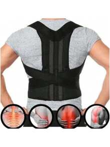 Corrector de postura para primavera y verano ComfortFit para hombres y mujeres - Soporte ortopédico ajustable y transpirable para la Top de la espalda, la columna, el cuello y los hombros - Ideal para uso diario, estabilización de la clavícula - Promueve una postura saludable, evita el encorvamiento - Camiseta de tirantes, uniformes de entrenamiento para hombres y mujeres, tops para hombres y mujeres