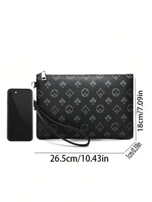 PU Full-Body Allover Print Men's Handbag/Briefcase/Clutch Bag - Multicolor - View 10