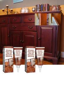 Sellador de juntas para piso de madera, para muebles de madera sólida, cuidado de rasguños en el piso, encerado y relleno, sellador de juntas - Multicolor - Ver 1