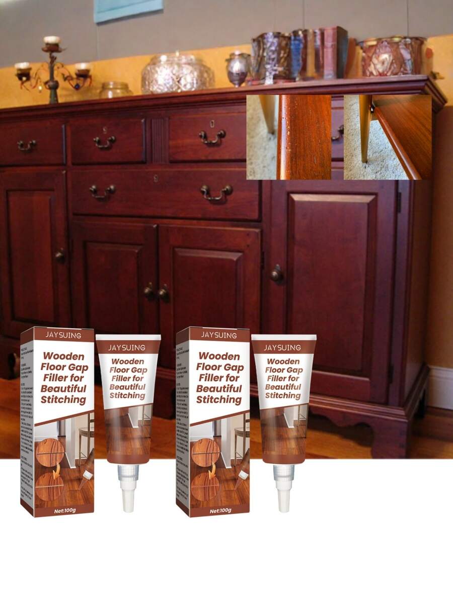 Sellador de juntas para piso de madera, para muebles de madera sólida, cuidado de rasguños en el piso, encerado y relleno, sellador de juntas - Multicolor - Ver 1