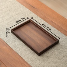 Bandejas de madeira versáteis de 1 peça: ótimas para servir bebidas em festas, organizar itens essenciais de vaidade, exibir sobremesas e organizar cantinhos de chá em casa – aprimore a estética da sua casa, escolha de alta qualidade