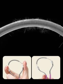 1 件面部脱毛工具 - 采用温和有效的弹簧技术，有效去除上唇、下巴、面部和颈部的多余毛发 - 彩色 - 查看 3