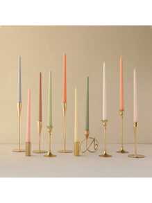 4 pièces/. 40 couleurs, bougies sur tiges de 30 cm de forme de branche pour mariage et banquet, style européen, longues, colorées, sans odeur et sans fumée, lot de quatre