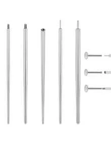 4 pièces/6 pièces 14G/16G/18G/12G Bijou en acier inoxydable 316 avec filetage interne et externe, outil de perçage du nez, de l'oreille, du nombril, des lèvres, de la langue, des sourcils
