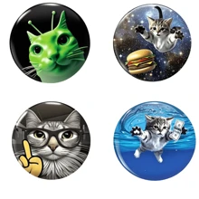 1 pieza Broche de alfileres de seguridad con diseño gráfico de 4,4 cm/1,73 pulg., Broche adecuado para colocar en ropa, bolsos, mochilas, regalo para familiares y amigos